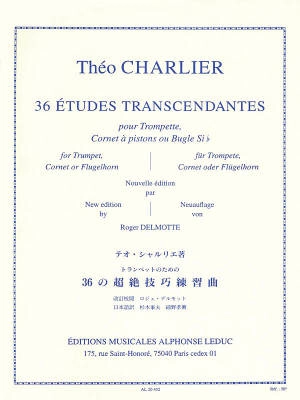 36 Etudes Transcendantes - Charlier/Delmotte - Trumpet - Book