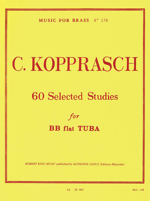60 Selected Studies - Kopprasch - BB-flat Tuba - Book