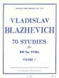 Alphonse Leduc - 70 Studies for Bb Tuba, Volume I - Blazhevich\/King - Tuba - Book