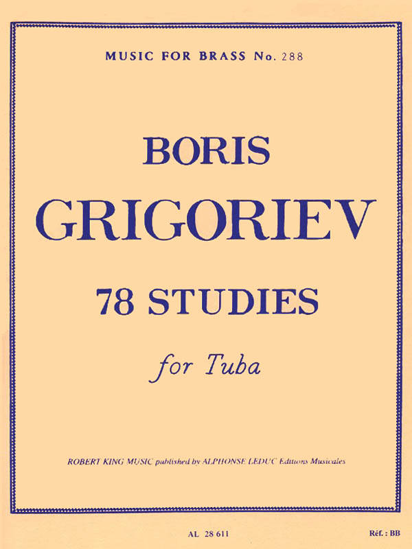 78 Studies - Grigoriev - Tuba - Book
