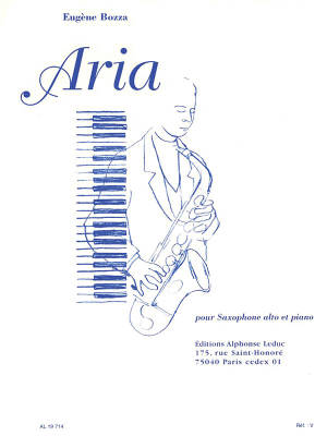 Aria - Bozza - Alto Saxophone/Piano - Sheet Music