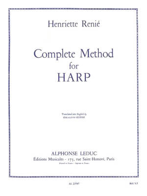 Alphonse Leduc - Complete Method - Renie - Pedal Harp - Book