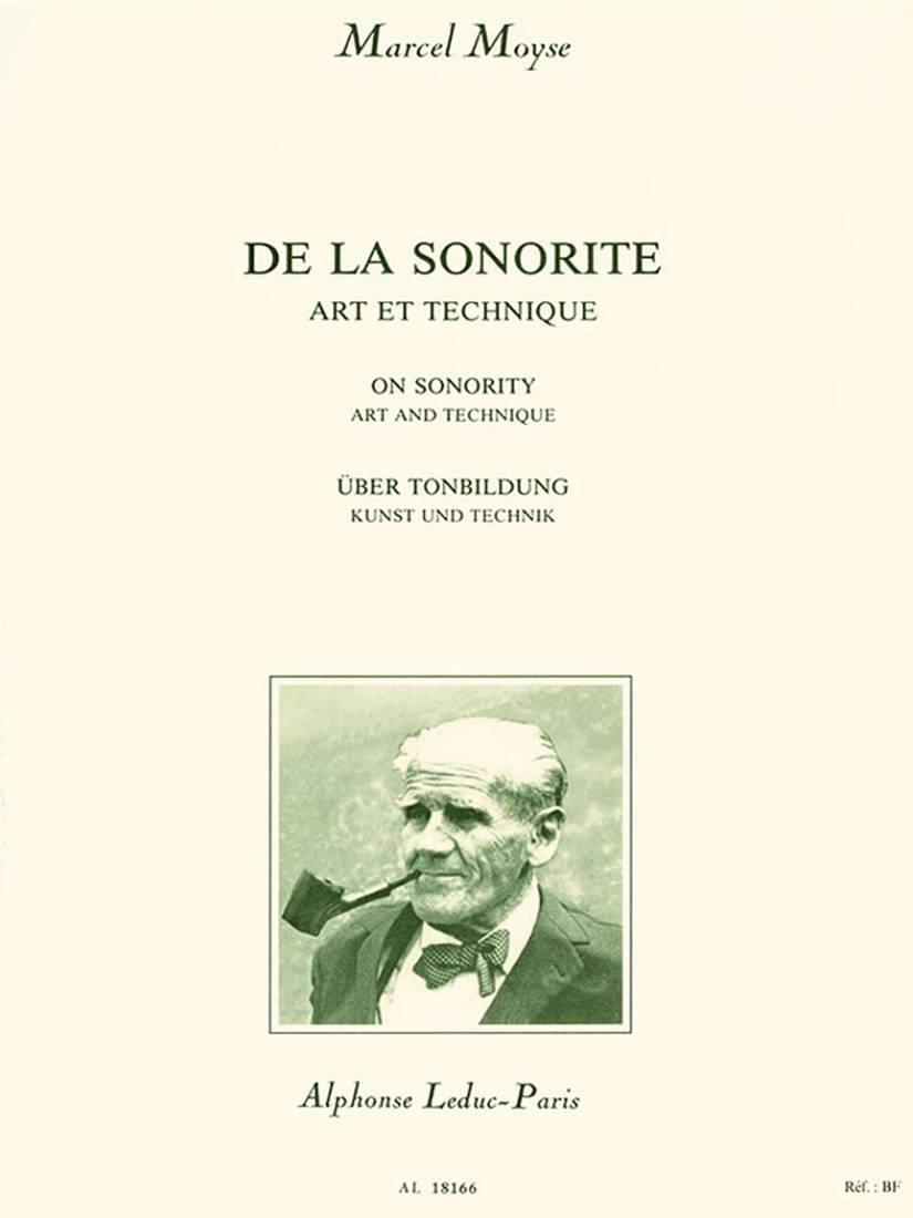 De la Sonorite: Art et Technique - Moyse - Flute - Book