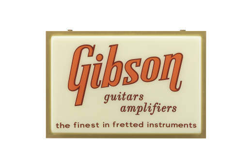 Gibson - Vintage Lighted Sign - Guitars & Amps