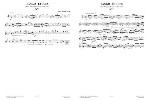 Tango: Etudes ou Etudes tanguistiques - Piazzolla - Flute or Violin - Book