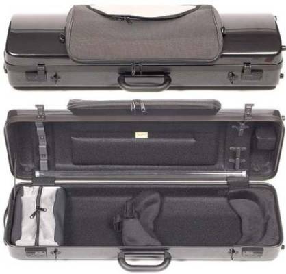 Bam Cases - Hightech Violin Case w/Pocket - Black Carbon