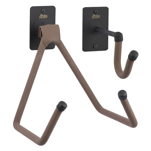 2 Pc Horizontal Acoustic Guitar Wall Mount