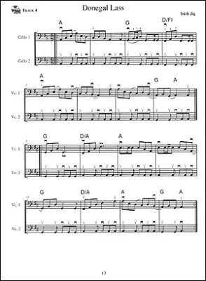 Celtic Grooves for Two Cellos: 47 Irish and Scottish Tunes - Bratt - Cello Duet - Book/Audio Online
