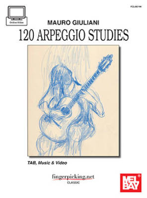 Mauro Giuliani: 120 Arpeggio Studies - Brandoni - Book/Video Online