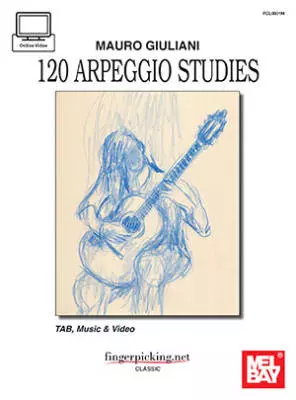 Mel Bay - Mauro Giuliani: 120 Arpeggio Studies - Brandoni - Book/Video Online