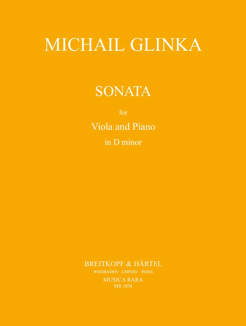 Sonata in D minor - Glinka/Borisovsky - Viola/Piano - Sheet Music