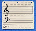 Music For Young Children - Magnetic Music Staff/Keyboard Tin Sheet