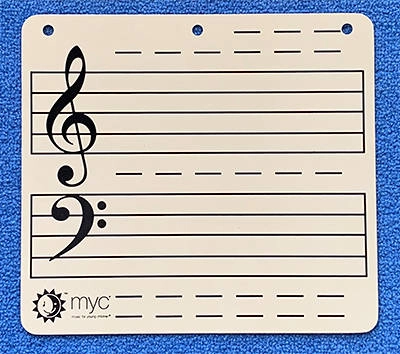 Magnetic Music Staff/Keyboard Tin Sheet