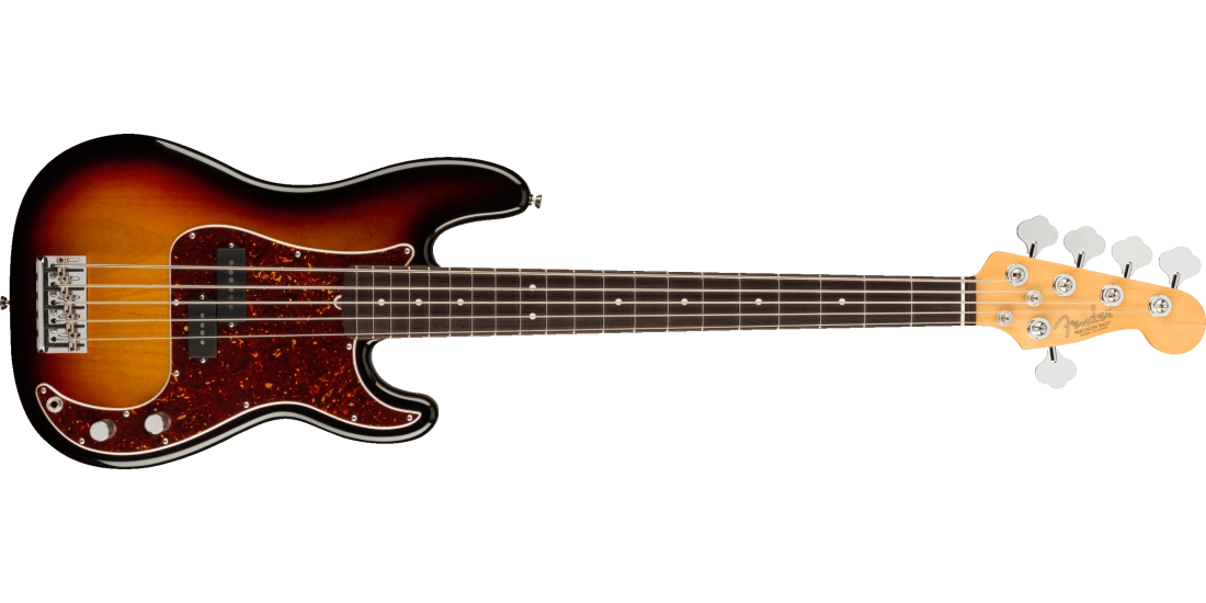 American Professional II Precision Bass V, Rosewood Fingerboard - 3-Colour Sunburst