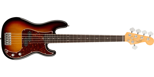 Fender - American Professional II Precision Bass V, Rosewood Fingerboard - 3-Colour Sunburst