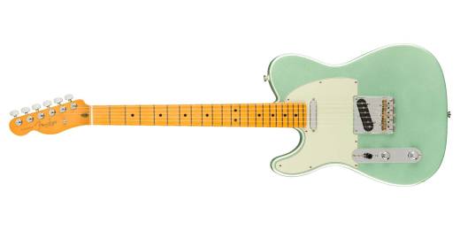 American Professional II Telecaster Electric Guitar with Case - Mystic Surf Green