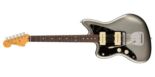American Professional II Jazzmaster Electric Guitar with Case, Left-Handed - Mercury