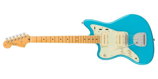 American Professional II Jazzmaster Electric Guitar with Case, Left-Handed - Miami Blue