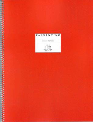 Passantino - Spiral Book No. 85 - 12 Stave - 96 Page