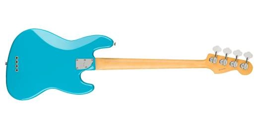 American Professional II Jazz Bass with Case, Left-Handed - Miami Blue