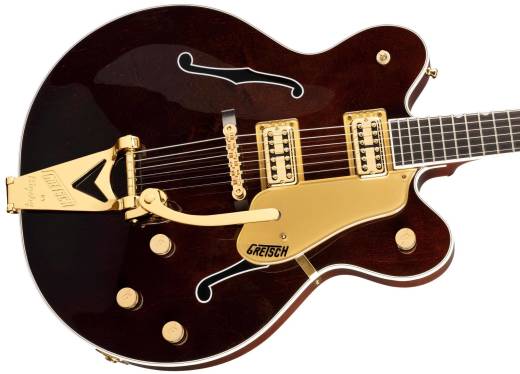 G6122TG Players Edition Country Gentleman Hollow Body with String-Thru Bigsby and Gold Hardware - Walnut Stain