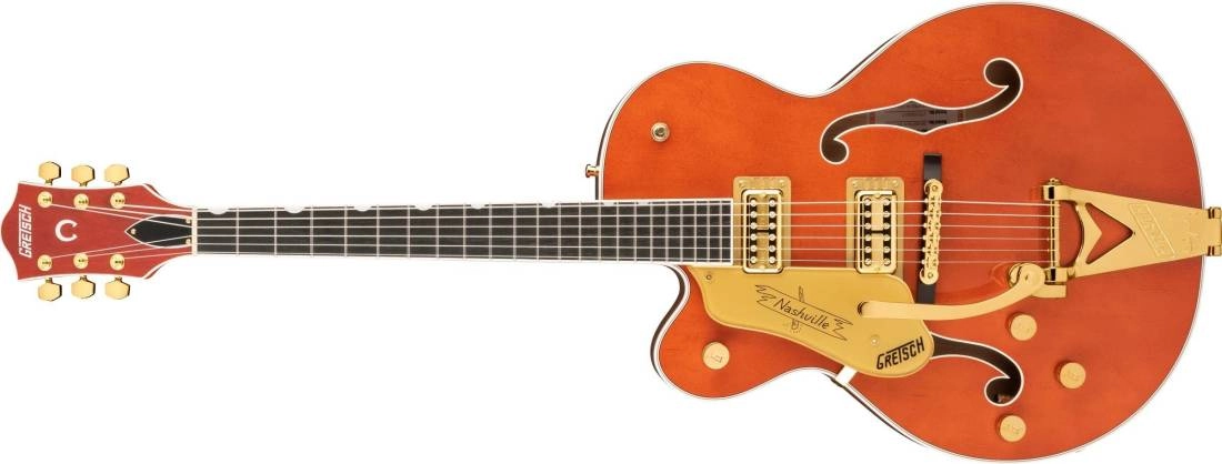 G6120TG-LH Players Edition Nashville Hollow Body with String-Thru Bigsby, Left-Handed - Orange Stain