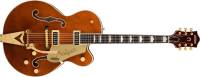 Gretsch Guitars - G6120TG-DS Players Edition Nashville Hollow Body DS with String-Thru Bigsby and Gold Hardware - Roundup Orange