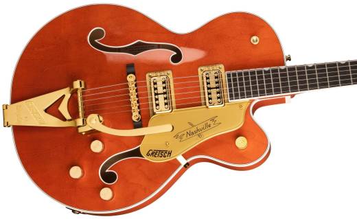 G6120TG Players Edition Nashville Hollow Body with String-Thru Bigsby and Gold Hardware - Orange Stain