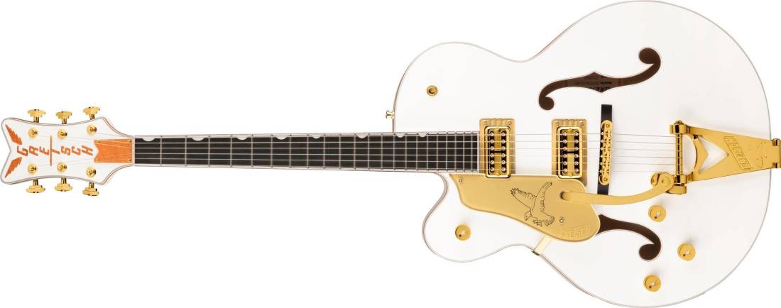 G6136TG-LH Players Edition Falcon Hollow Body with String-Thru Bigsby and Gold Hardware, Left-Handed - White