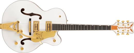 Gretsch Guitars - G6136TG Players Edition Falcon Hollow Body with String-Thru Bigsby and Gold Hardware - White