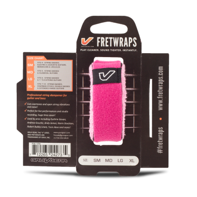 Gruv Gear - FretWraps String Muter/Dampener (1-Pack) Large, Pink