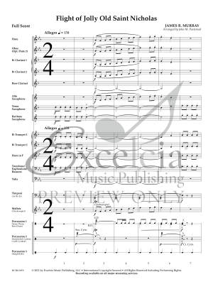 Flight of Jolly Old Saint Nicholas - Pasternak - Concert Band - Gr. 1.5