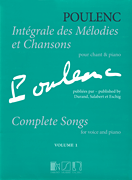 Complete Songs, Vol.1 - Poulenc - Voice/Piano - Book