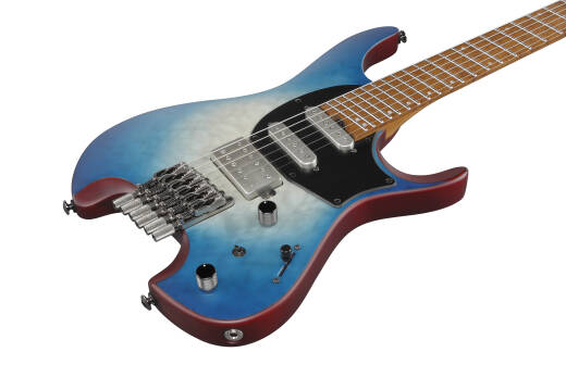 Ibanez QX54QM Headless Electric Guitar With Gigbag - Blue Sphere
