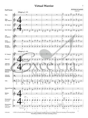 Virtual Warrior - Sciaino - Concert Band - Gr. 0.5