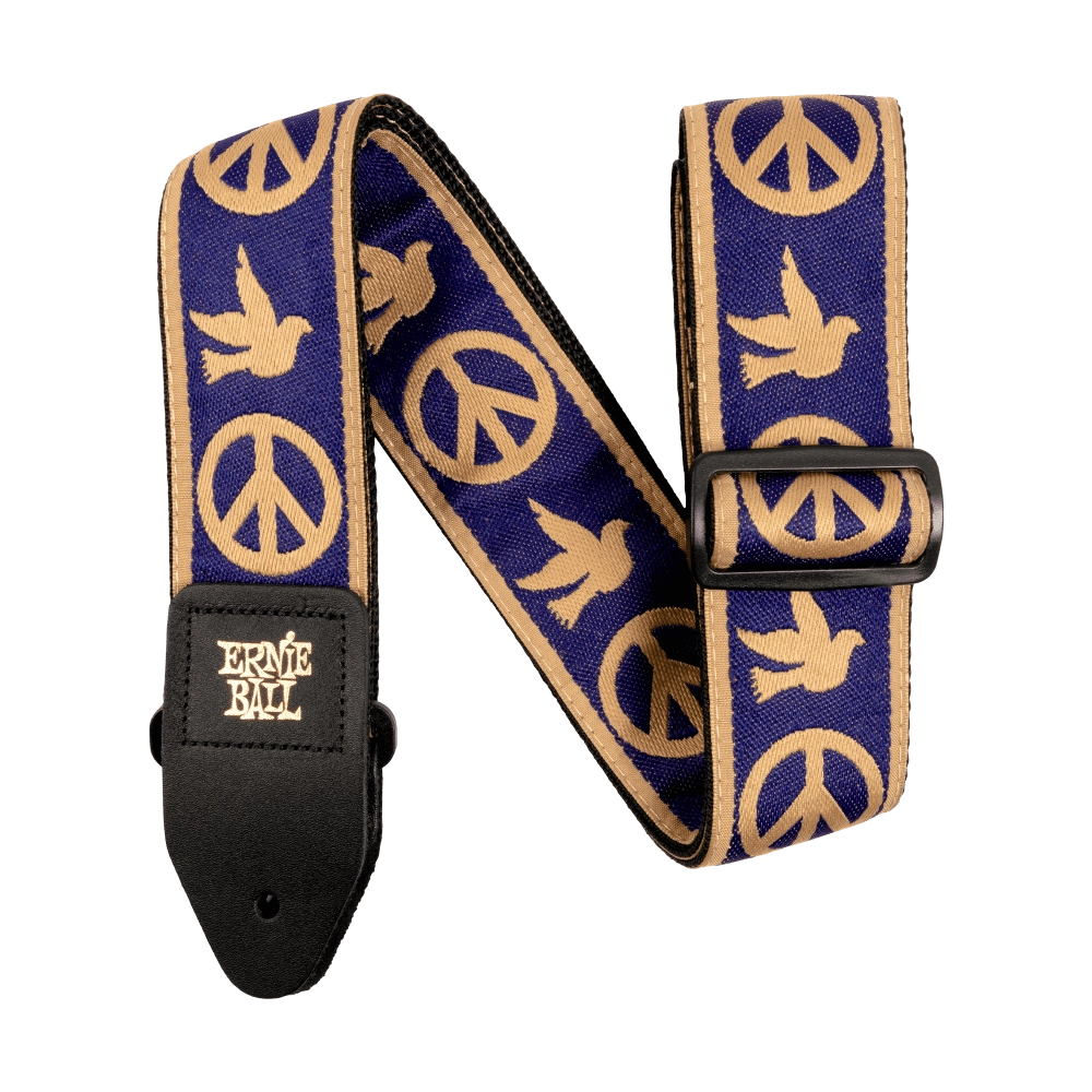 Navy Blue & Beige Peace Love Dove Strap