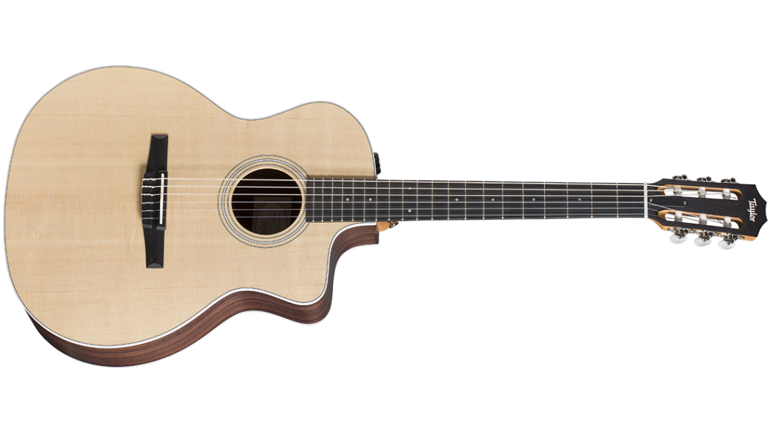 214ce-N Spruce/Rosewood Nylon String Guitar w/Gig Bag