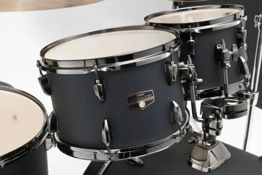 Imperialstar 5-Piece Complete Drum Set (22,10,12,16,SD) w/Hardware & Cymbals - Blacked Out Black