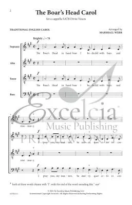 The Boar\'s Head Carol (Traditional English Carol) - Webb - SATB