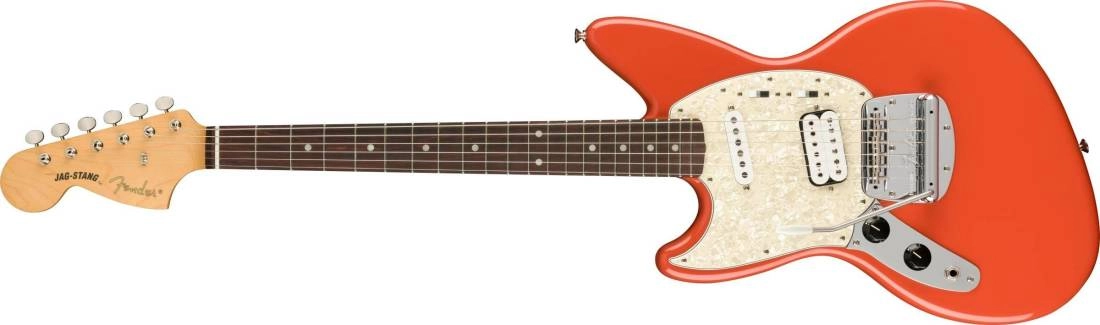 Kurt Cobain Jag-Stang Left-Hand, Rosewood Fingerboard - Fiesta Red