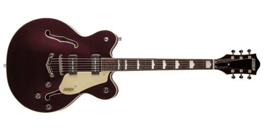 Gretsch Guitars - G5628-P90 Electromatic Center Block Double-Cut P90 with V-Stoptail FSR, Laurel Fingerboard - Dark Cherry Metallic