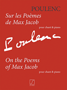 On The Poems Of Max Jacob - Poulenc - Voice/Piano