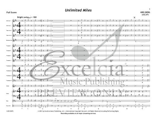 Unlimited Miles - Berg - Jazz Ensemble - Gr. 3