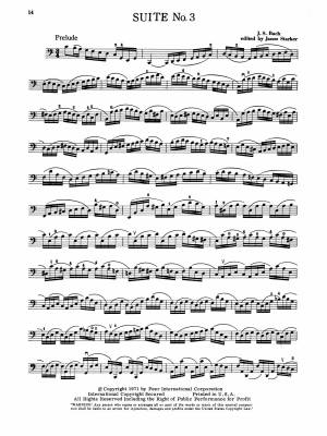 Six Suites - Bach/Starker - Violoncelle - Livre