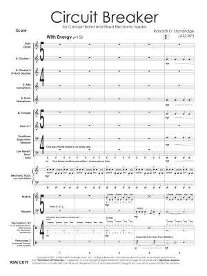 Circuit Breaker - Standridge - Concert Band/Fixed Media - Gr. 1.5