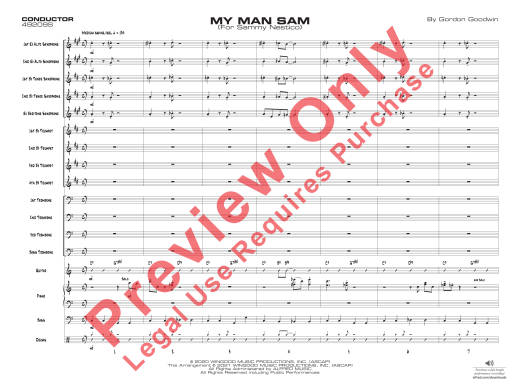 My Man Sam (For Sammy Nestico) - Goodwin - Jazz Ensemble - Gr. 3.5