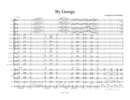 By George -  Baker - Jazz Ensemble - Gr. 2.5