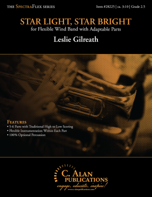 C. Alan Publications - Star Light, Star Bright - Gilreath - Concert Band (5-part Flex) - Gr. 2.5