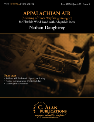 Appalachian Air (A Setting of \'\'Poor Wayfaring Stranger\'\') - Daughtrey - Concert Band (6-part Flex) - Gr. 3