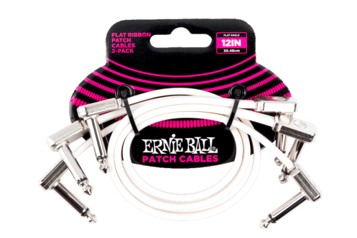 Ernie Ball - 12 Flat Ribbon Cable 3 Pack - White
